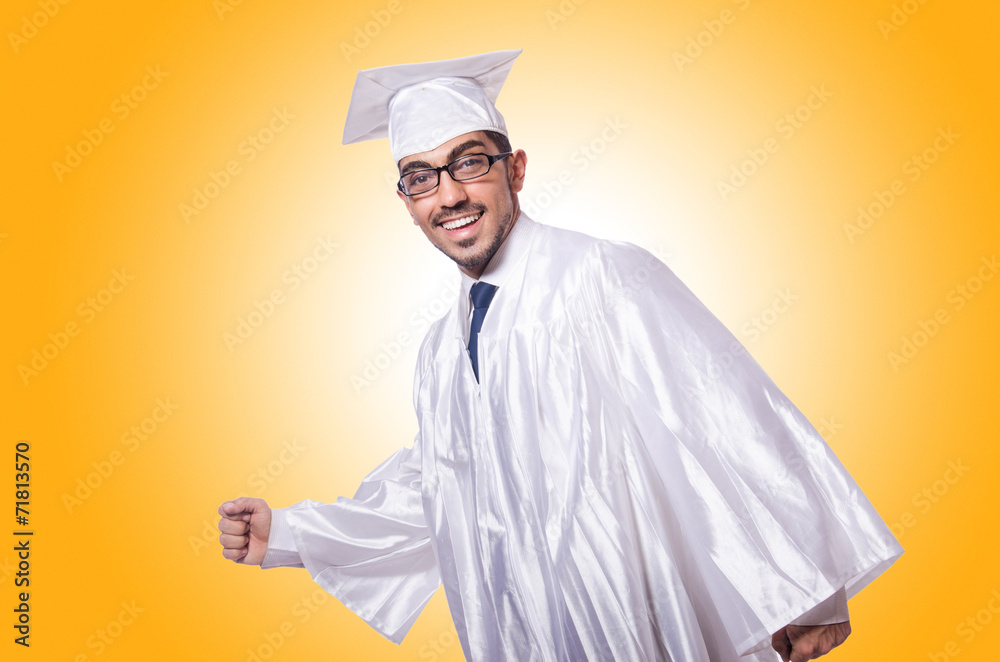 Young male student isolated on white Young male student isolated on white