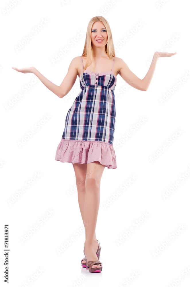Woman isolated on the white background Woman isolated on the white background