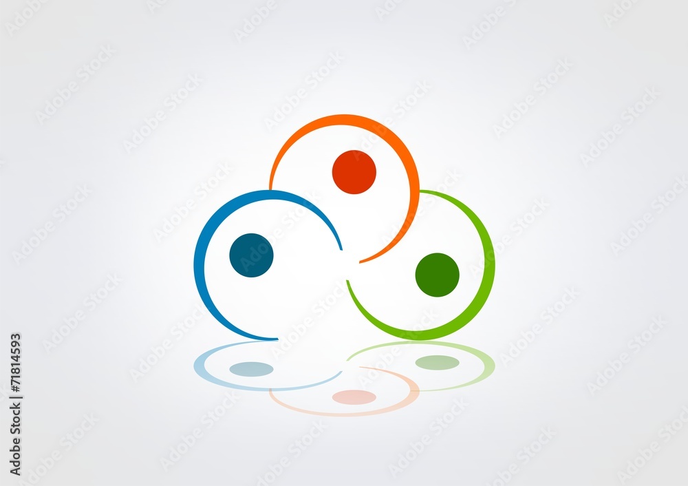 Abstract Logo Business icon Circle modren.