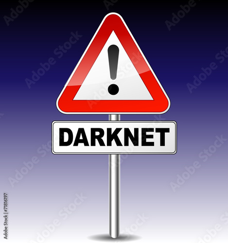 warning darkweb sign