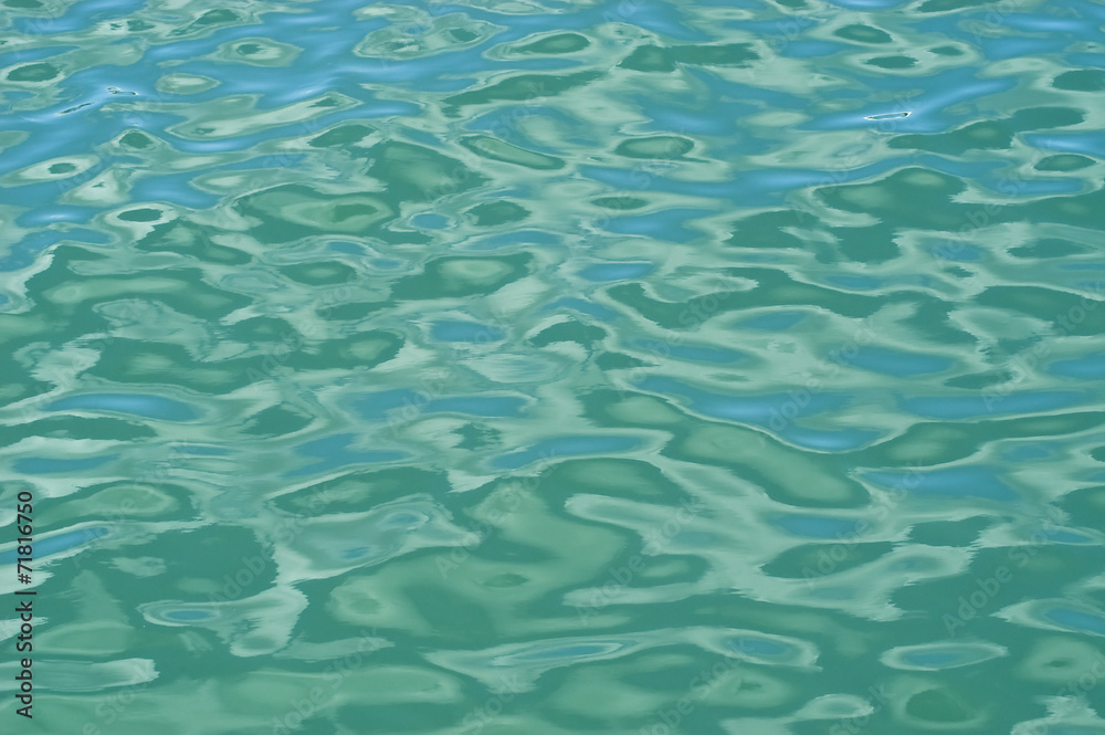 Obraz premium Clear blue water surface