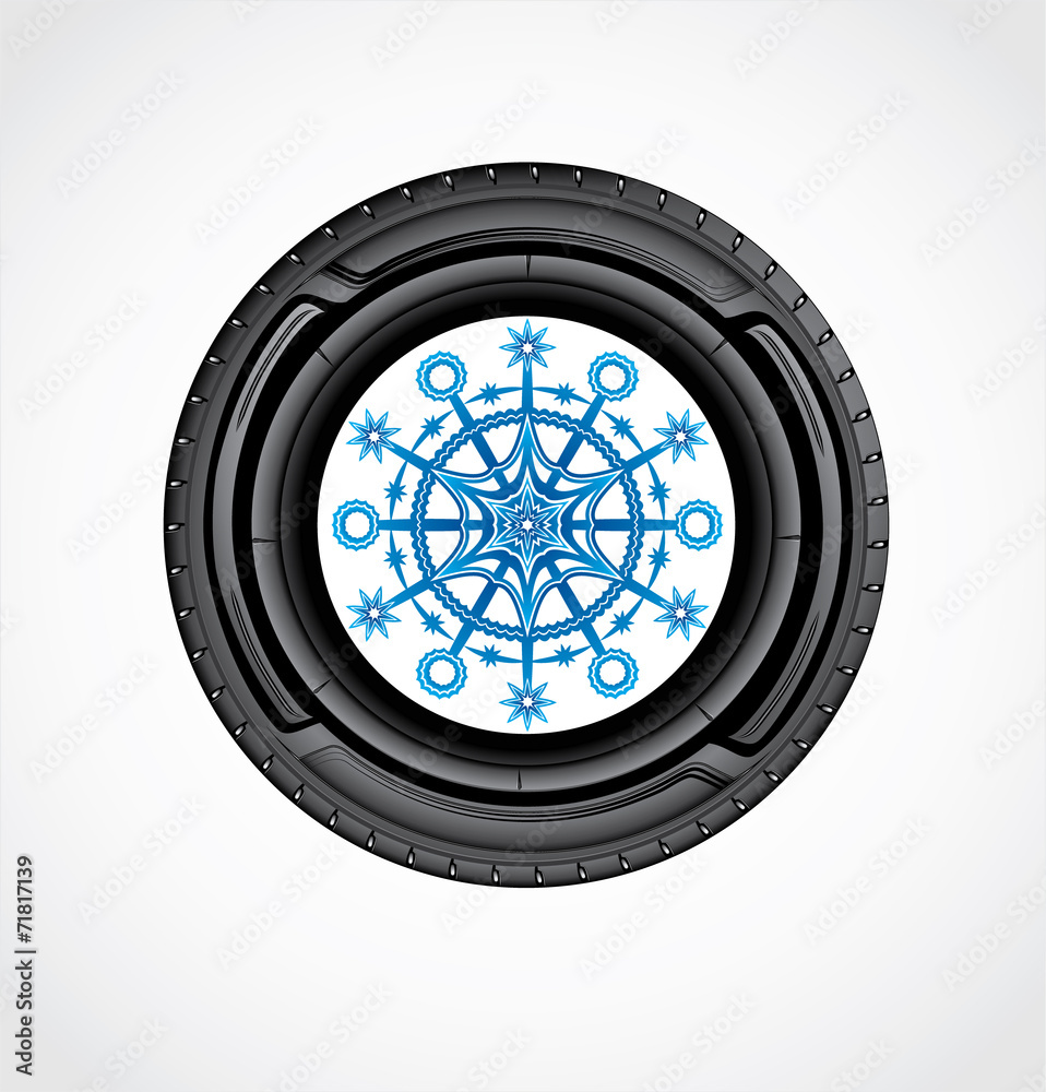 The icon of winter auto tire The icon of winter auto tire