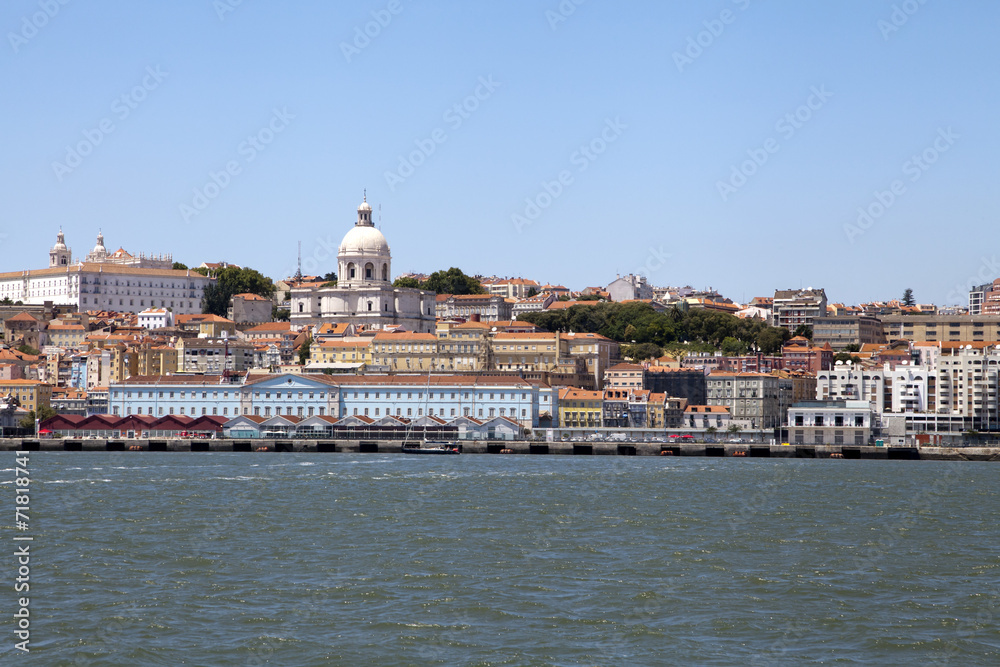 View of Lisbon from Tagus river