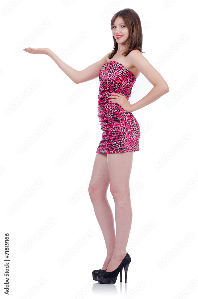 Woman isolated on the white background Woman isolated on the white background