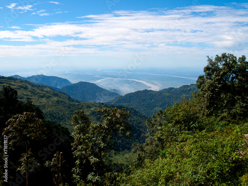 View over the lower section of the Himalayan mountains © Wouter Tolenaars