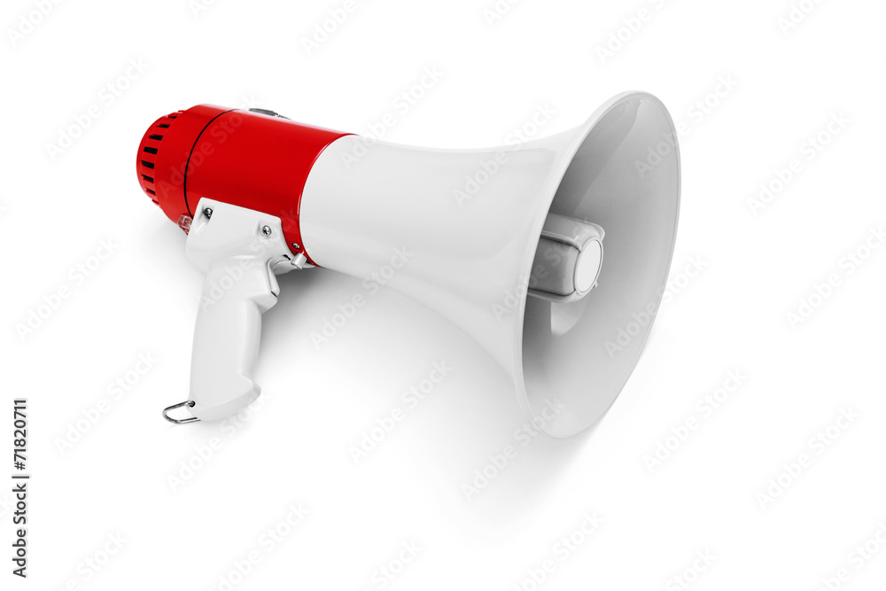 Megaphone isolated on white Clipping Path Stock Photo Adobe Stock Megaphone isolated on white Clipping Path Stock Photo Adobe Stock
