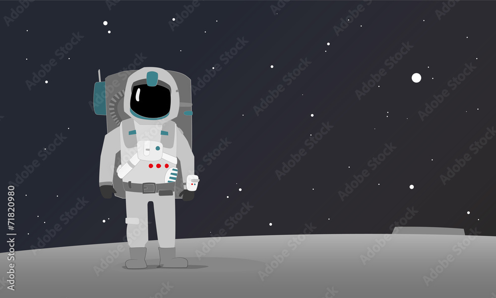 Naklejka premium an astronaut