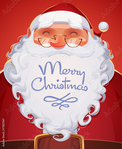 Santa Claus. Christmas card