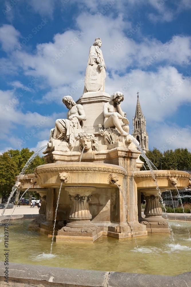 Fontaine de Pradier in Nîmes