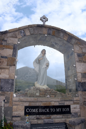 glass holy shrine at croagh patrick photo