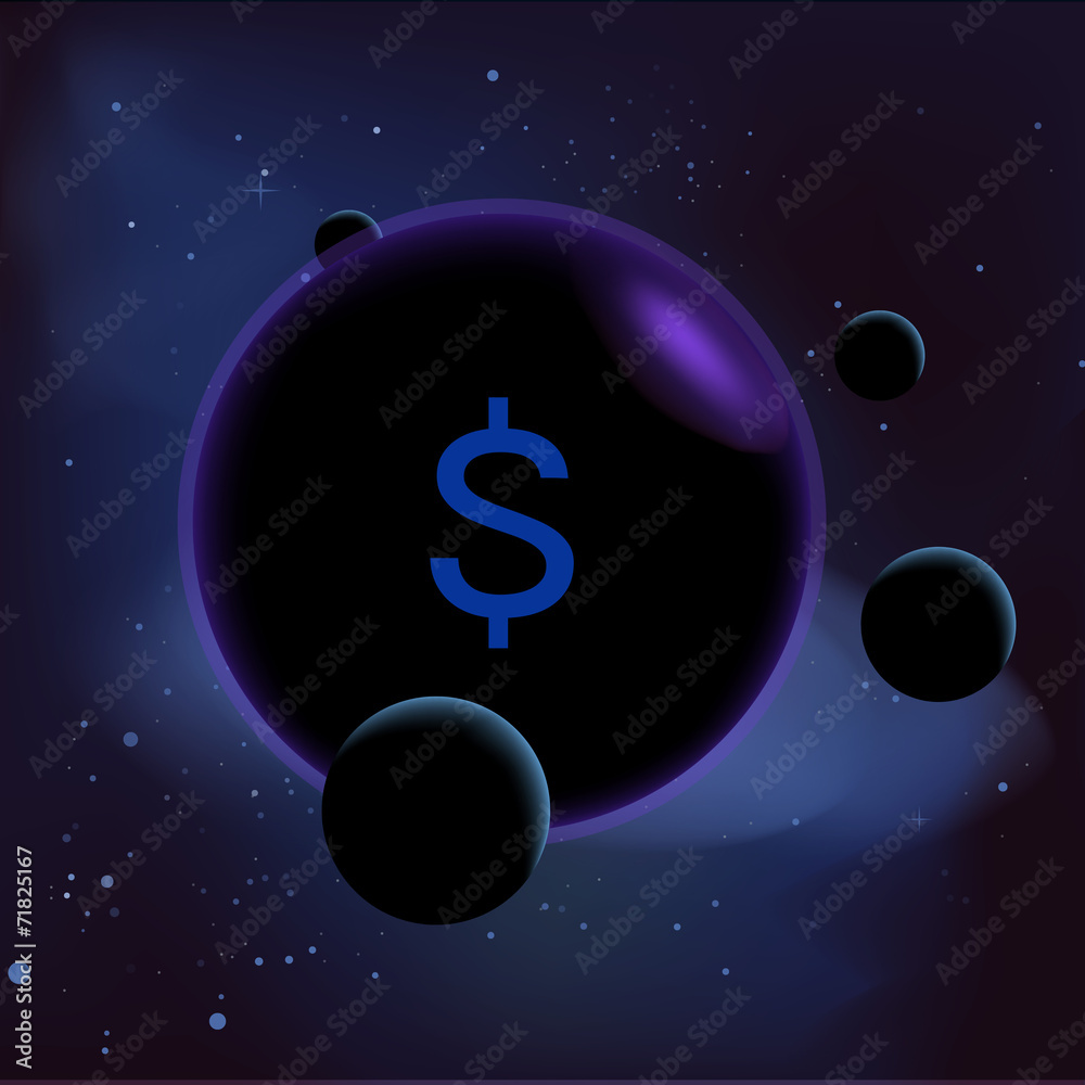 Vector background: Space infographic Vector background: Space infographic