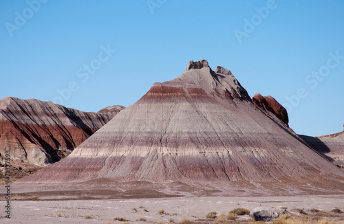 Colorful mesas in the painted desert of Arizona.