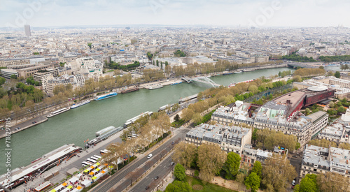 Aerial view of Paris