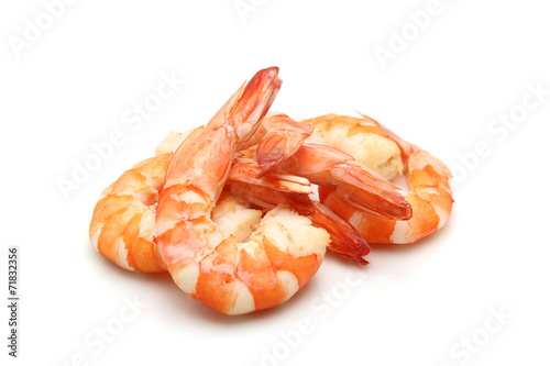 shrimp isolated on white background