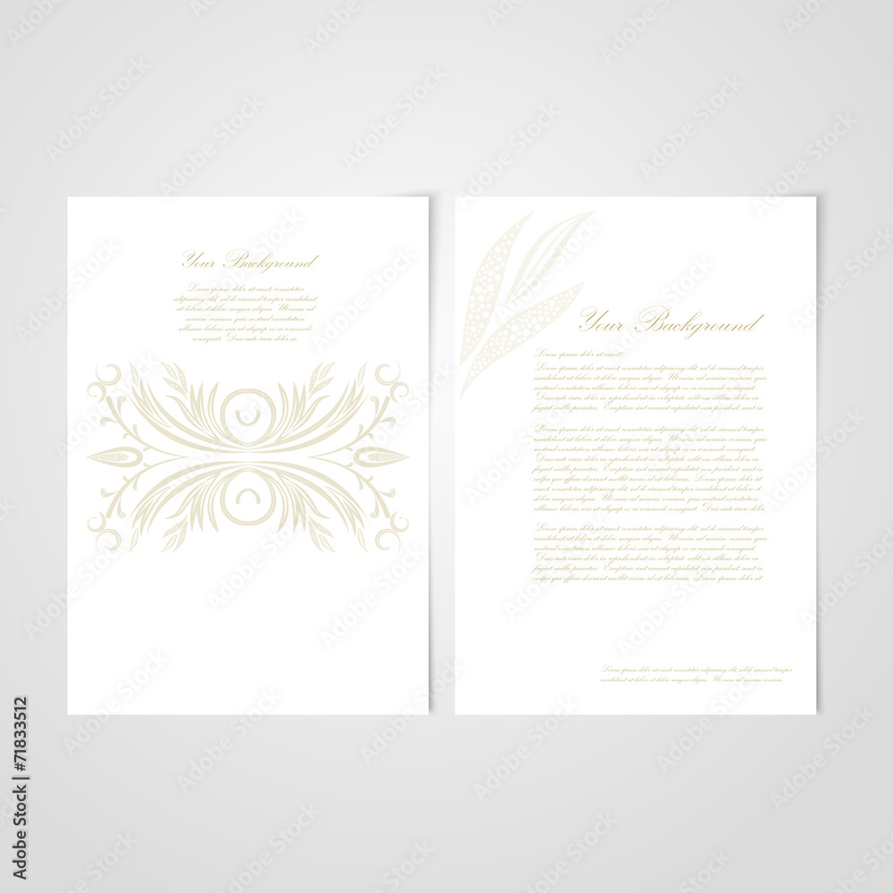 Vector Elegant background with lace ornament .