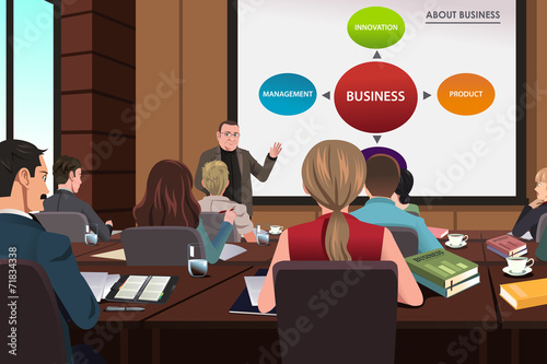 Business people in a seminar