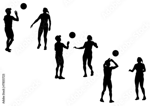 Volleyball on beach