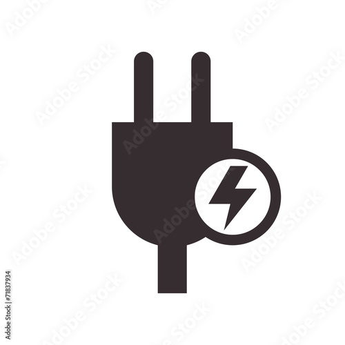 Plug and high voltage sign