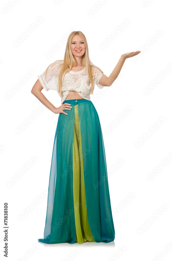 Woman in fashion clothing concept