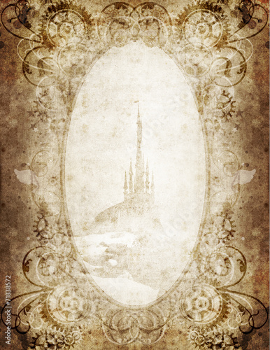grunge border palace