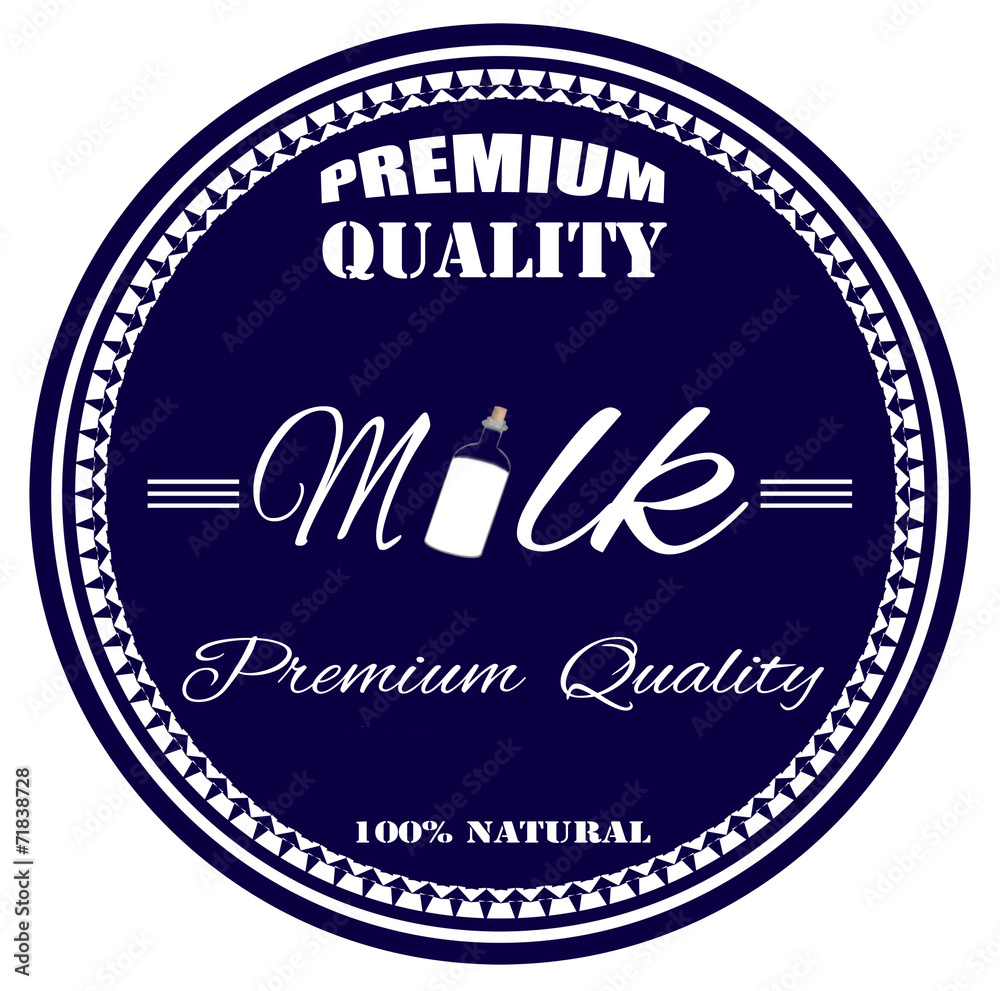 premium quality milk stamp