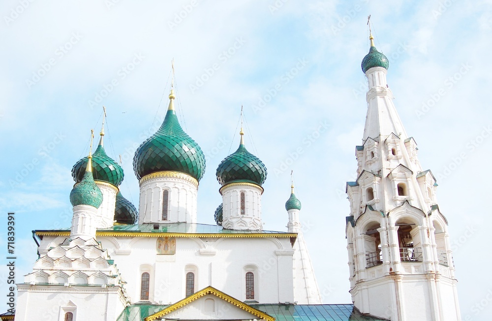 Church of Elijah Prophet in Yaroslavl, Russia. UNESCO Heritage.