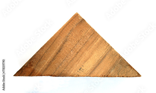 wooden in shape triangle