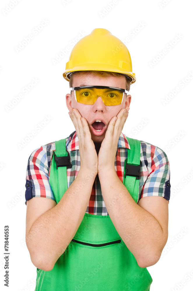 Industrial worker isolated on the white background Industrial worker isolated on the white background