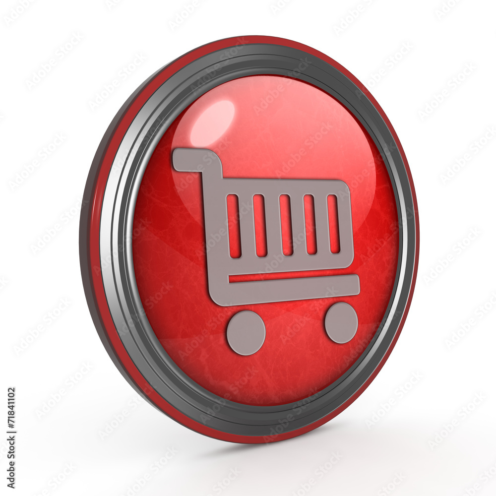 shopping cart circular icon on white background shopping cart circular icon on white background