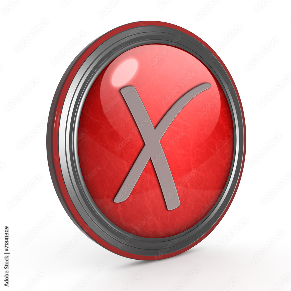 Obraz premium check circular icon on white background