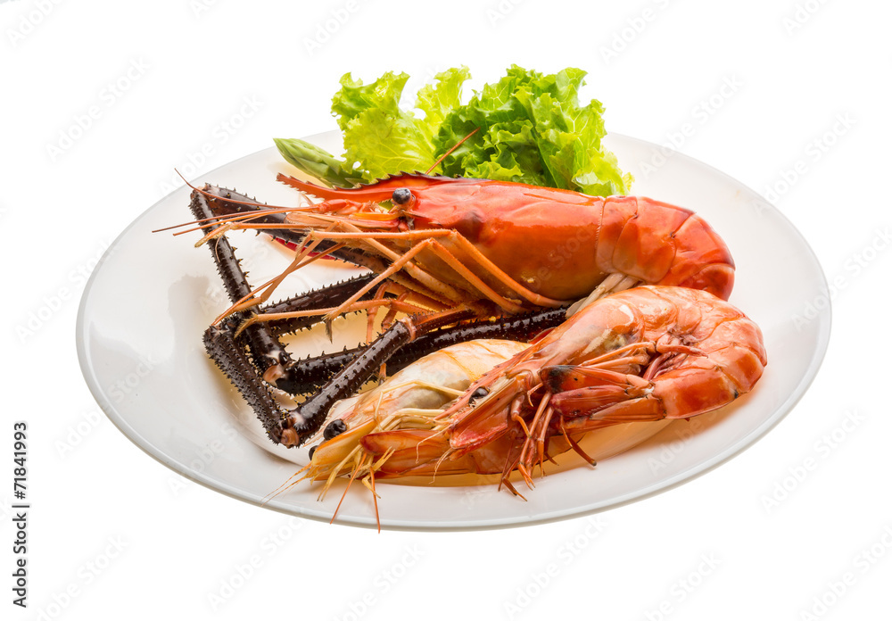 Giant Freshwater Prawn and king prawns Giant Freshwater Prawn and king prawns
