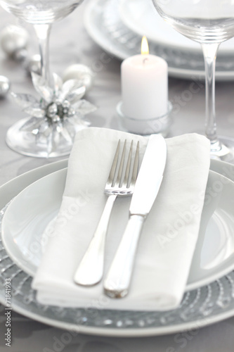 White table setting