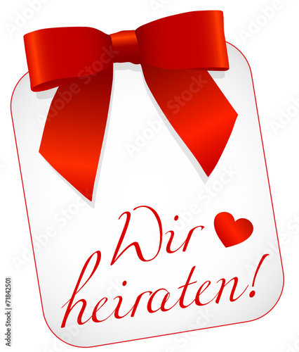 Wir heiraten