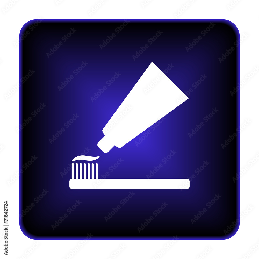Tooth paste and brush icon Tooth paste and brush icon