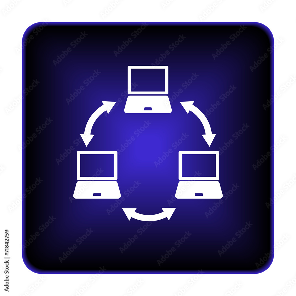 Computer network icon Computer network icon
