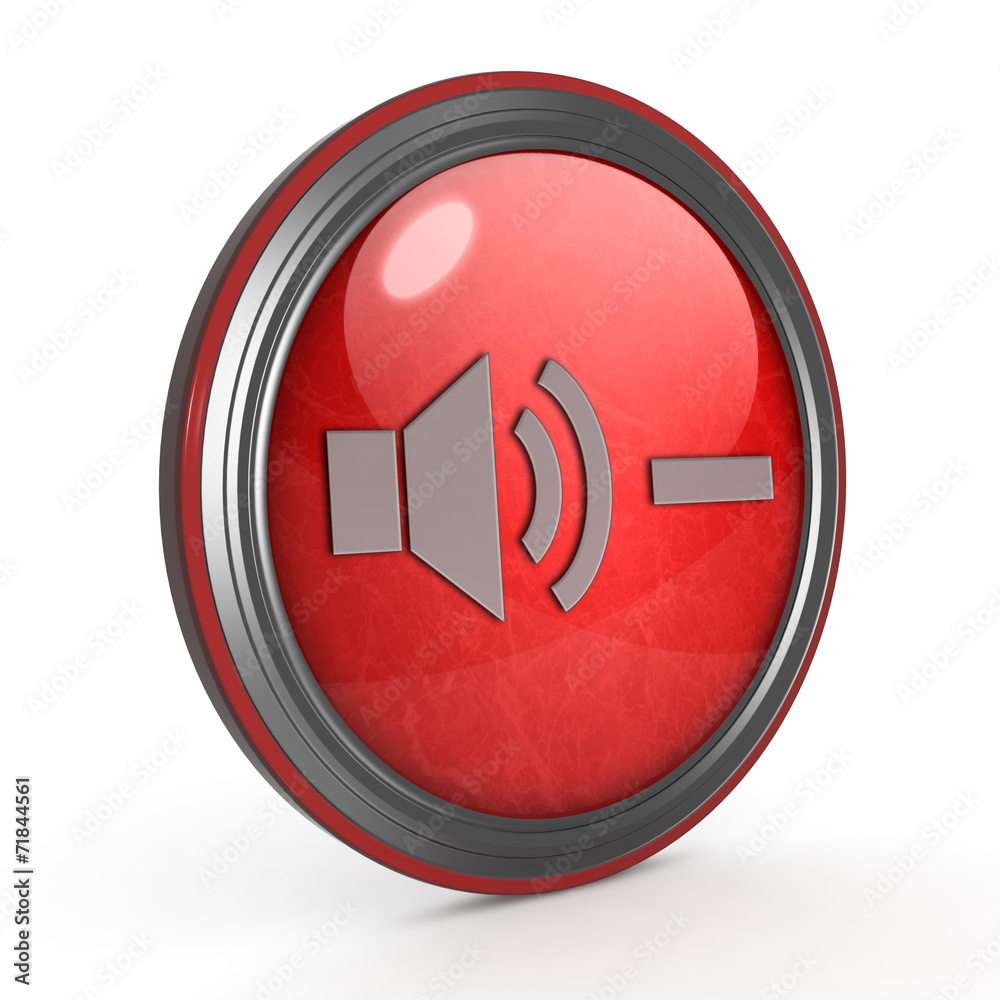 Volume circular icon on white background Volume circular icon on white background
