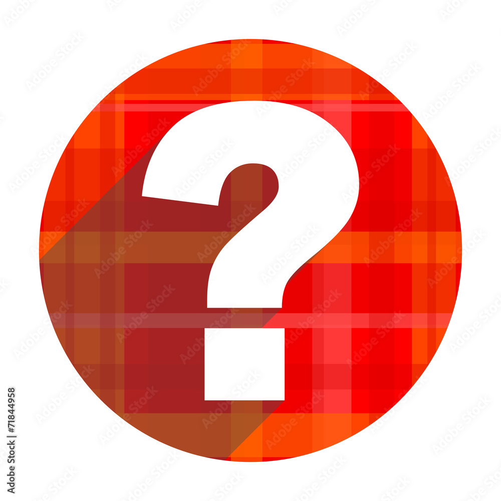 question mark red flat icon isolated question mark red flat icon isolated