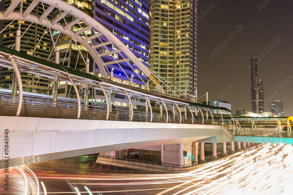 Modern city night Modern city night