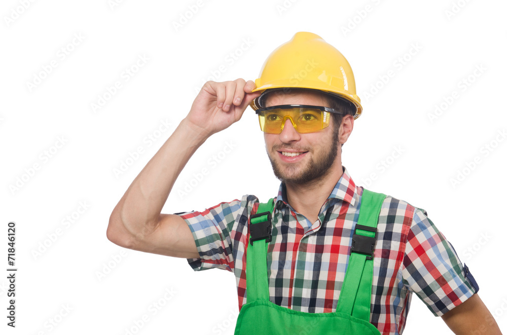 Industrial worker isolated on the white background Industrial worker isolated on the white background