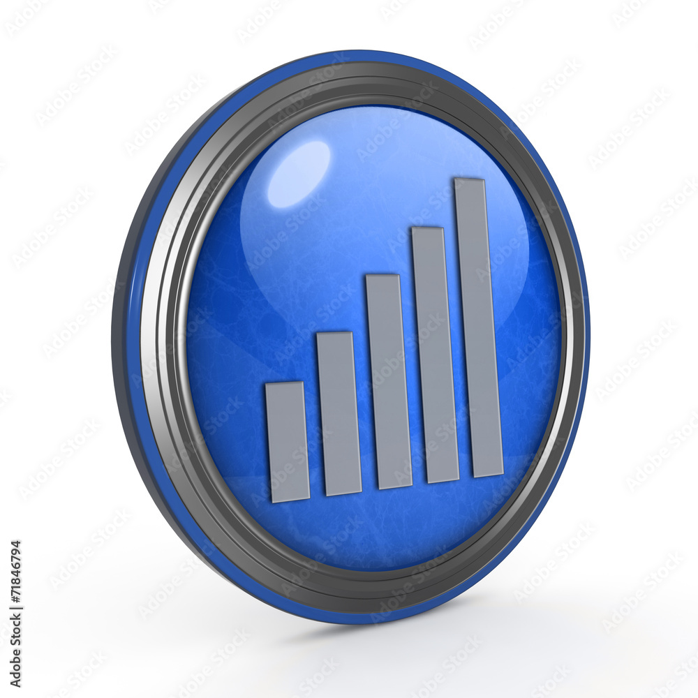 signal circular icon on white background signal circular icon on white background