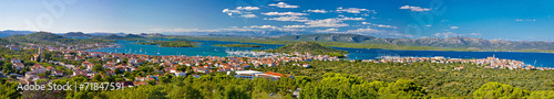 Croatian islands Murter and Kornati panoramic view