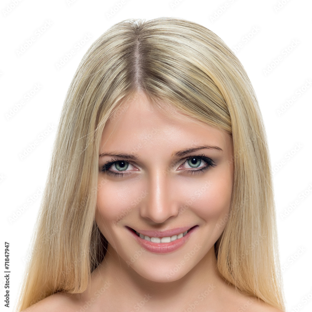 Adult woman with beautiful face. Adult woman with beautiful face.