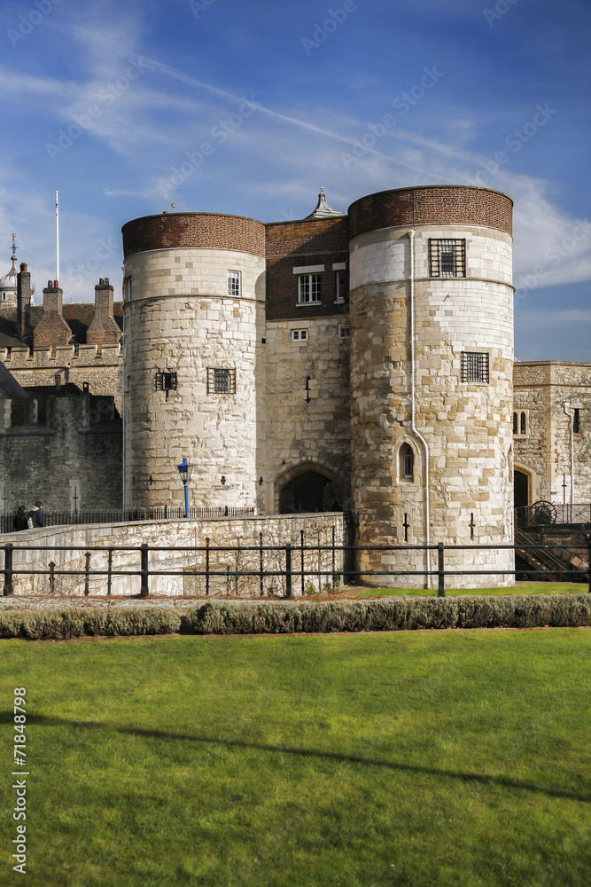 Tower Hill castle in London,England,UK