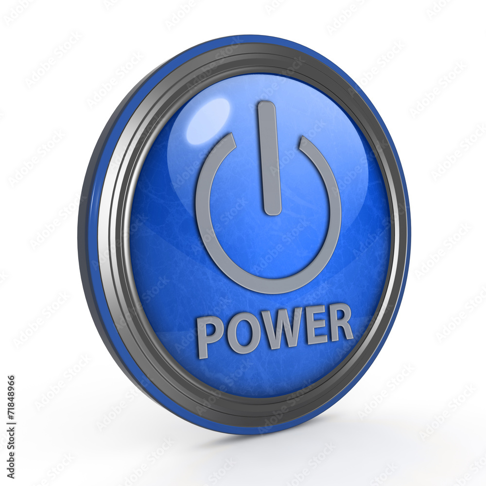 power circular icon on white background power circular icon on white background