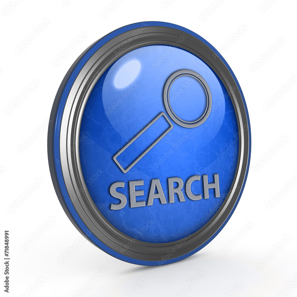 Search circular icon on white background Search circular icon on white background