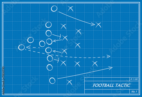football tactic on blueprint