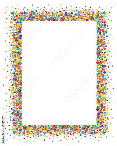 Confetti frame