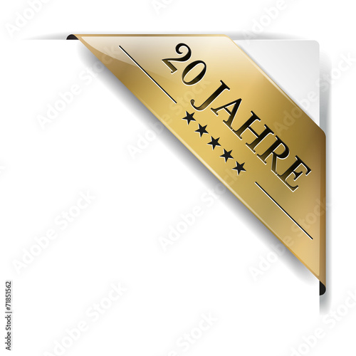 Banderole Gold 20 Jahre