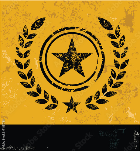Star badge symbol,clean vector