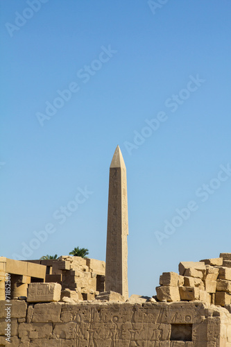 Plakat w ramie Monolit Amon Tempel Karnak
